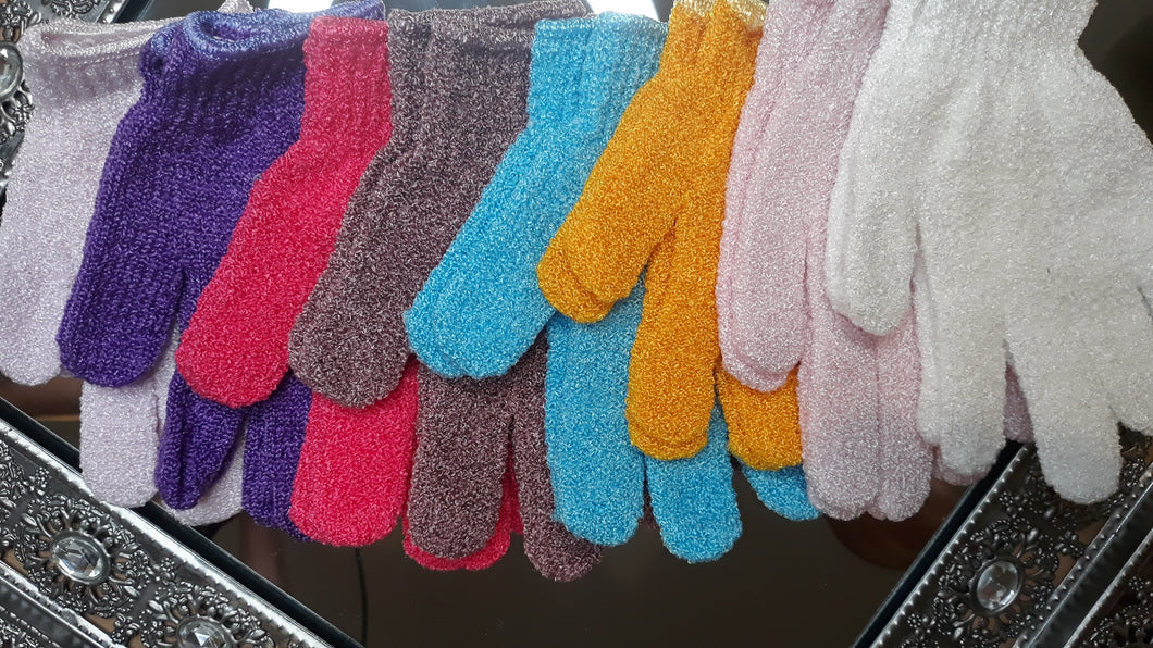 Exfoliating Bath Gloves.
